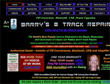 Tablet Screenshot of barrys8trackrepair.com